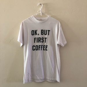 Brandy Melville “But First, Coffee” Graphic Tee